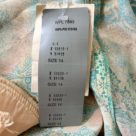 90s BROWNSTONE STUDIO Vintage Paisley Mixed Media Button Up - Picture 7 of 13